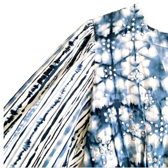 Anthropologie Behati Blue Print Mini Dress size S, NWT - Picture 16 of 16